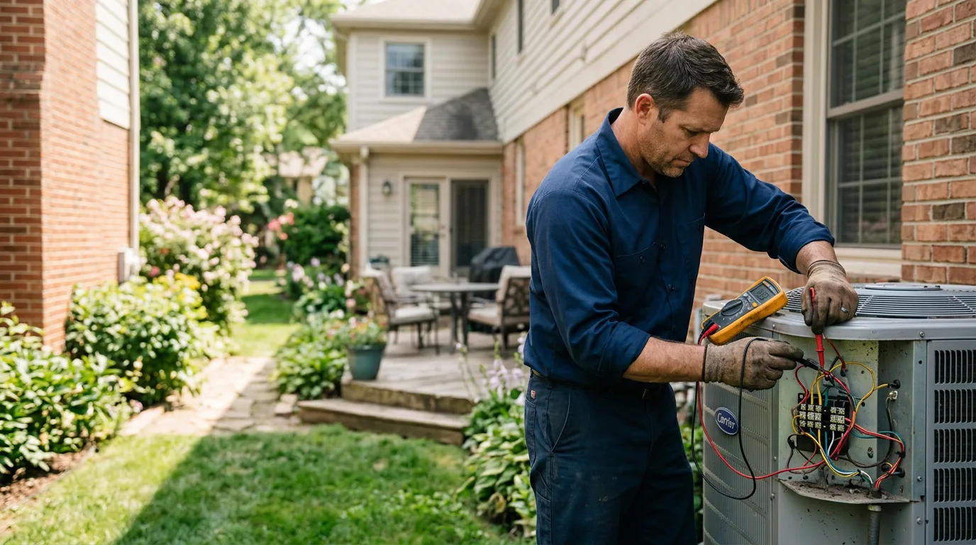 HVAC technician working near Everly, IA